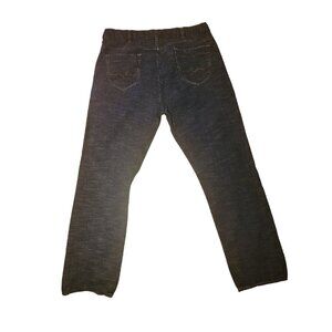 Tre Vero Mens Dark Wash Denim Jeans Size 36 x32 Blue Straight Leg Fit